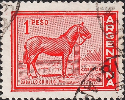 Аргентина 1959 год . Лошадь (Equus ferus caballus) (2)